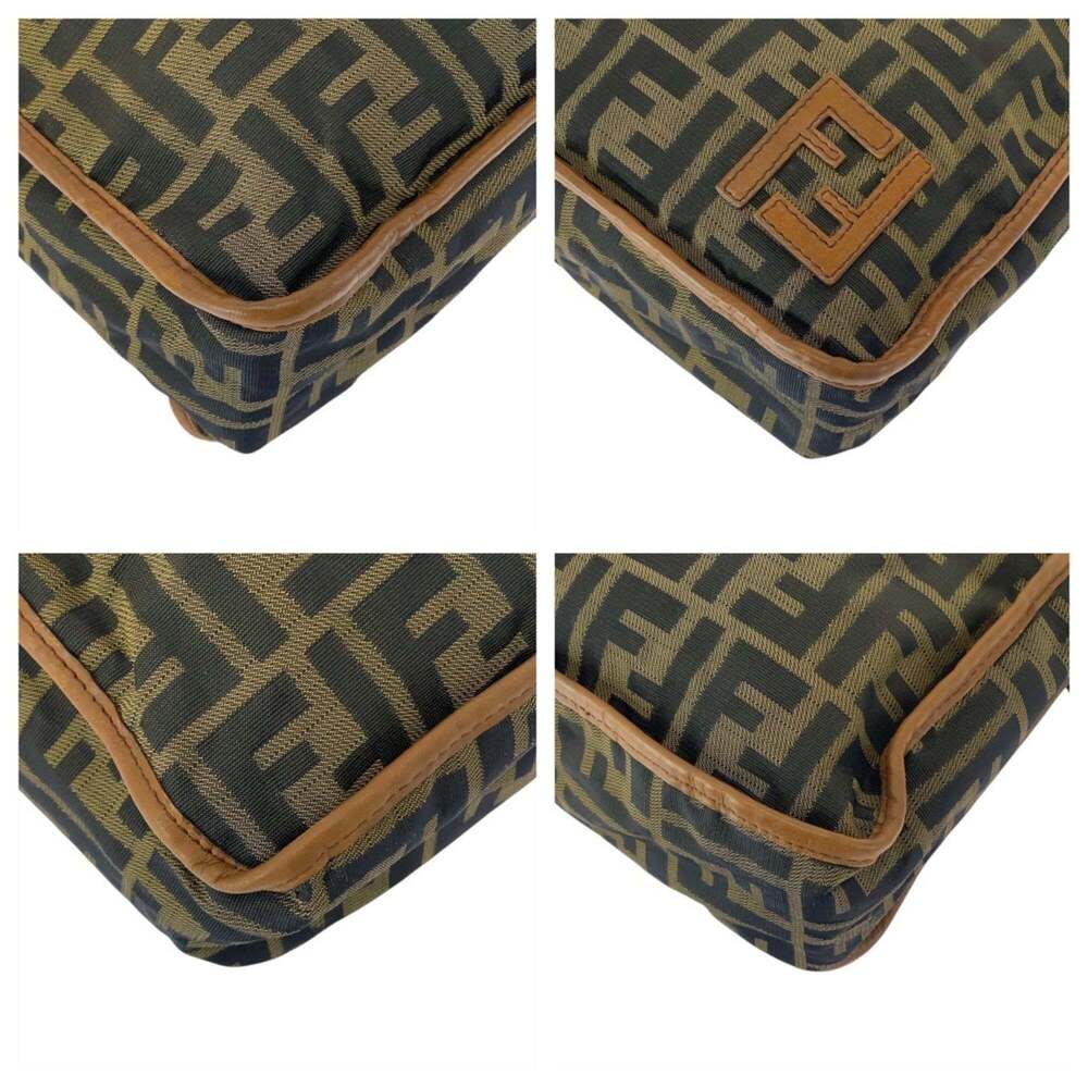 FENDI Brown Zucca Pochette Shoulder Bag - Picture 3 of 10